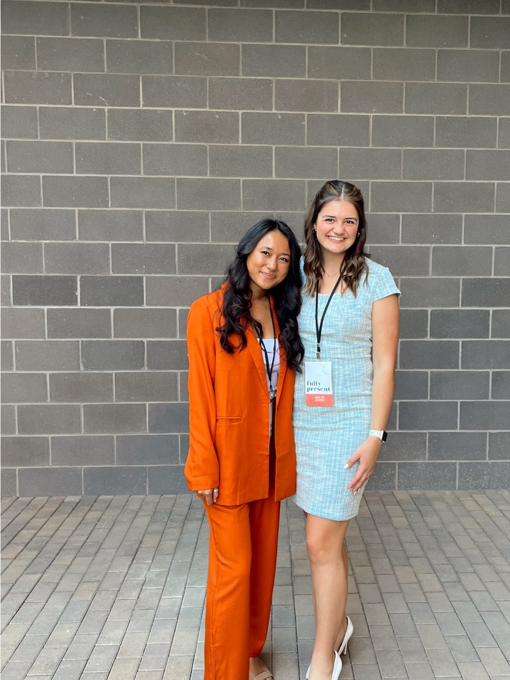 Women's burnt Orange Wide-Leg Suit - Stylish Tailored Trousers & Blazer